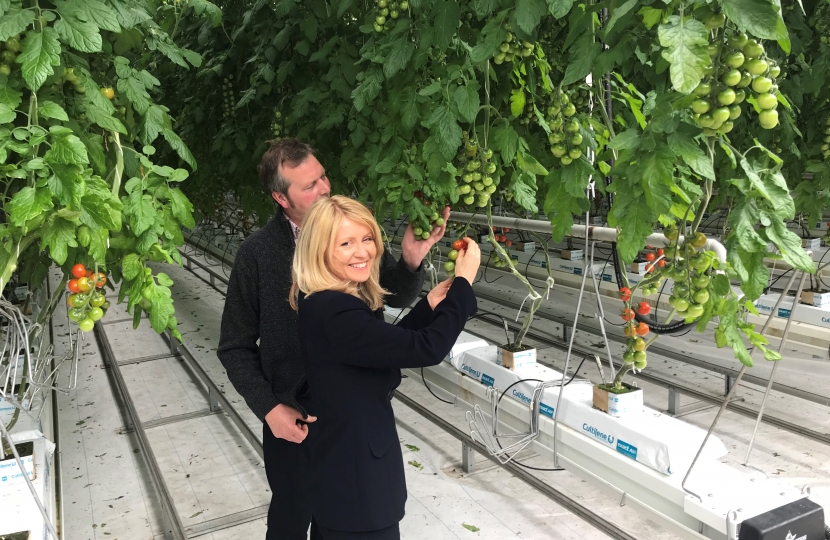 Esther with Chris Rudd of Frank Rudd and Sons