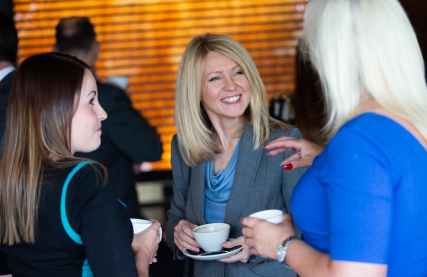 Esther with Chamber members