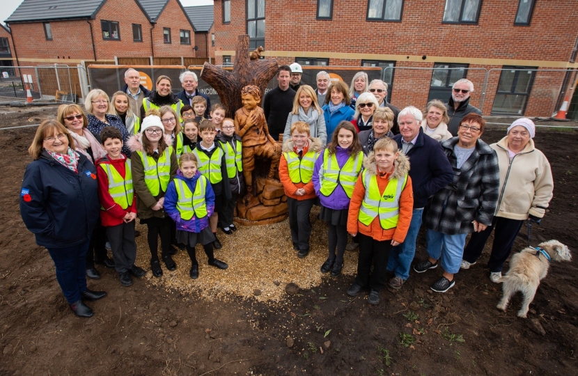 Esther with members of Barnton community