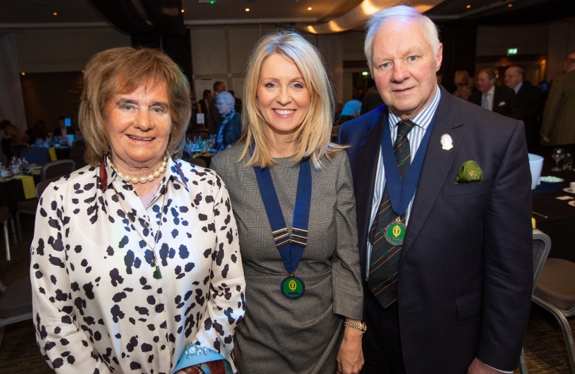 Esther with Show Chairman, Tony Garnett and wife Pamela