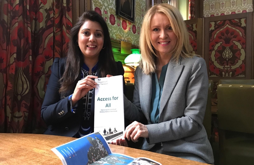 Esther with Transport Minister, Nusrat Gharni