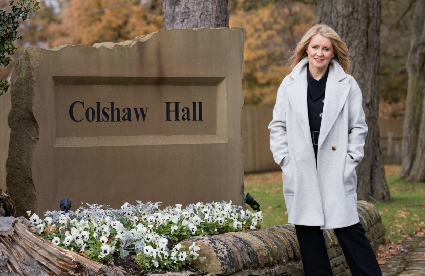 Esther McVey at Colshaw Hall