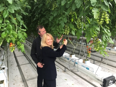 Esther with Chris Rudd of Frank Rudd and Sons