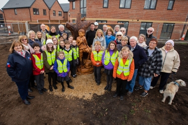 Esther with members of Barnton community