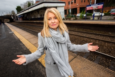 Esther at Knutsford station